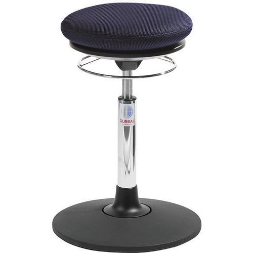 TABOURET PILATES SWAY - TISSU 3D - MEDIUM - BLEU - GLOBAL PROFESSIONAL SEATING