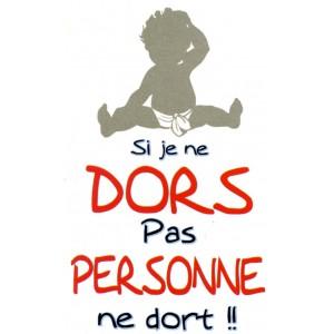 T-shirt enfant si je ne dors pas.. col rond_0