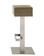 Tabouret Rubix - Châssis inox satiné - Sans dossier_0