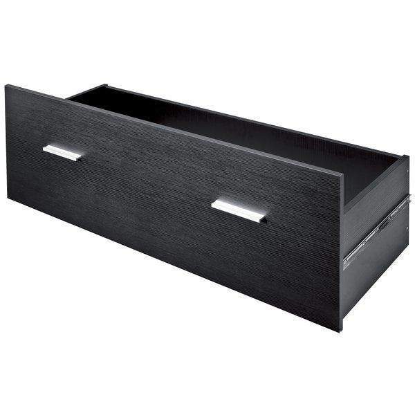 Tiroir Flexia grand modèle noir vintage pour caisson de commode L120xP45xH30cm - Réf.45580_0
