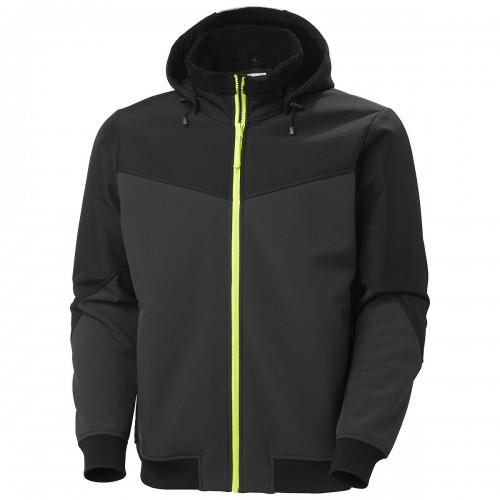 VESTE D’HIVER DOUBLÉE SOFTSHELL OXFORD - NOIR ET JAUNE - TAILLE 4XL HELLY HANSEN