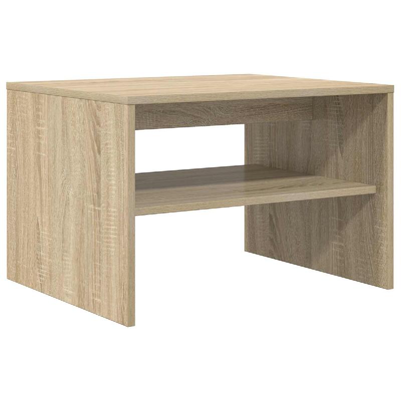 VidaXL Table basse Chêne Sonoma 60 x 50 x 40 cm Bois d'ingénierie Modèle Atlas Office Minimal - 8000270_0