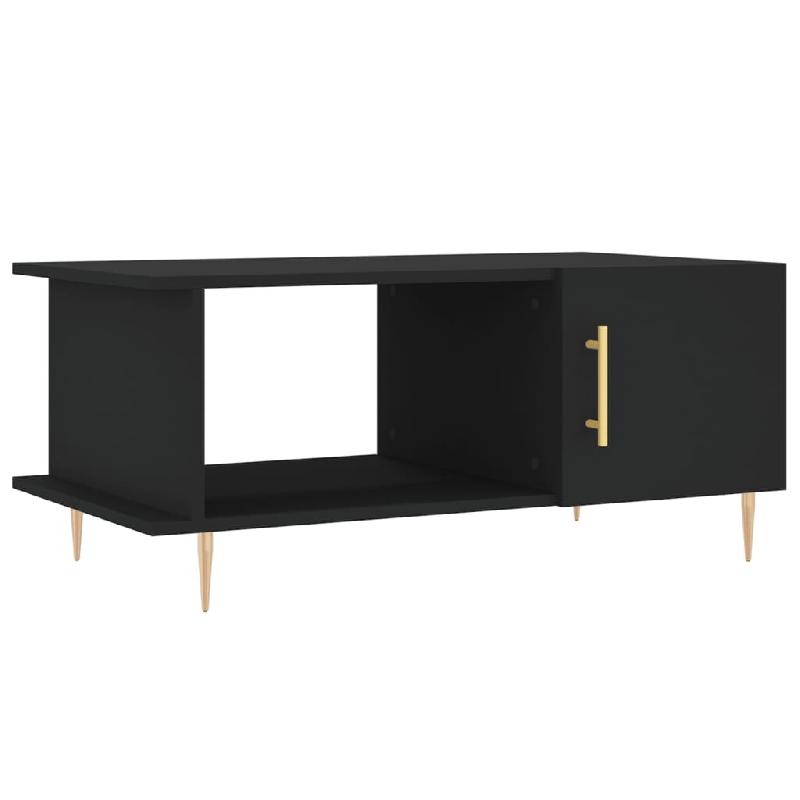 VidaXL Table basse noir 90x50x40 cm bois d'ingénierie Modèle Flex Confort Plus - 829477_0