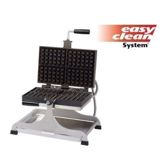 Wecad_ts90 - gaufrier professionnel tournant simple - Krampouz - 1800W - châssis inox - système rotatif_0