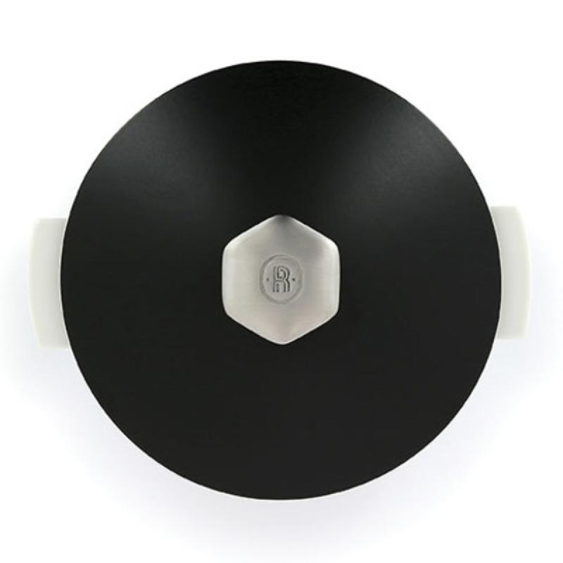 COUVERCLE POUR COCOTTE ROND NOIR PORCELAINE Ø 13 CM REVOLUTION