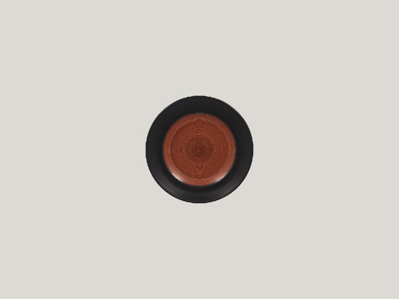 ASSIETTE PLATE ROND MARRON PORCELAINE Ø 15 CM TRINIDAD RAK