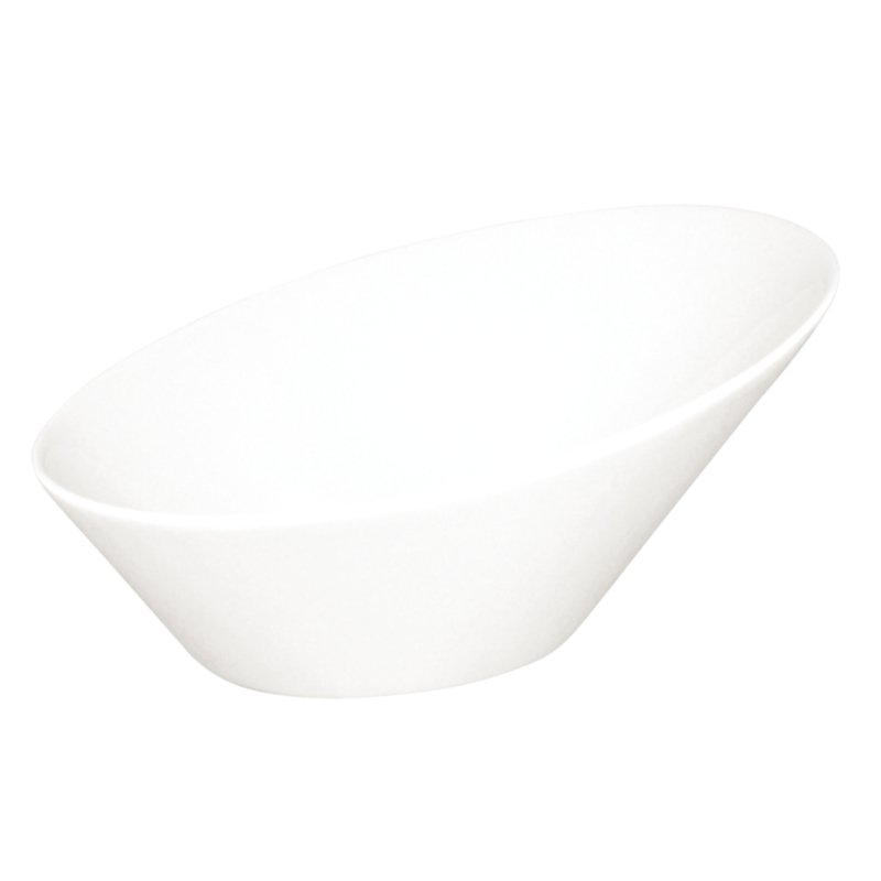 4 BOLS OVALES OLYMPIA BLANCS 15 CM - 4 PIÈCES