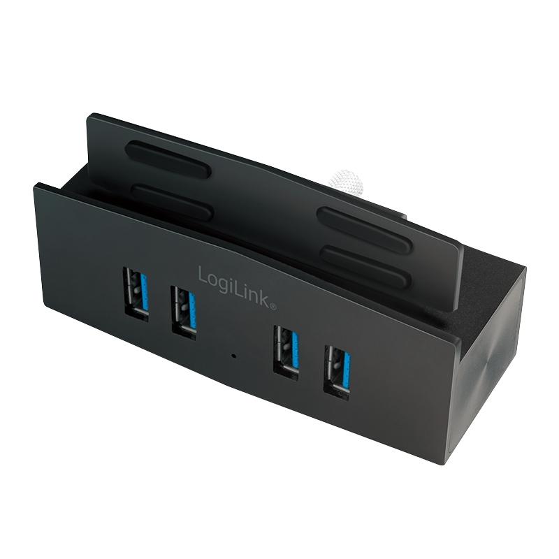 LogiLink UA0348 - Hub USB 3.0 (3.1 Gen 1) Type-B - 4 ports - Aluminium - 5000 Mbit/s_0