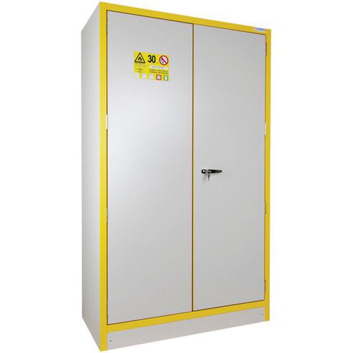 ARMOIRE MULTIRISQUES HAUTE 2 PORTES 4 COMPARTIMENTS 1X120L - TRIONYX
