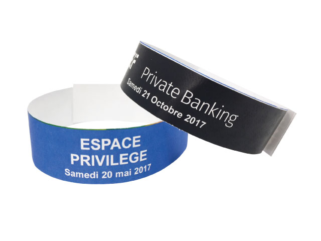 Bracelet TEKPASS en papier indéchirable - impression quadrichromie pour évènements_0