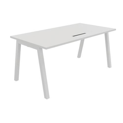 BUREAU PARTAGE 160 X 80 CM AVEC TOP ACCESS BLANC / BLANC - BURONOMIC