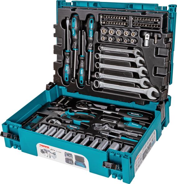 COFFRET MAKPAC DE 87 OUTILS À MAIN - MAKITA - E-11542