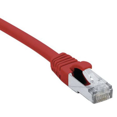 CORDON RJ45 CATÉGORIE 6A S/FTP LSOH SNAGLESS ROUGE - 5 M - DEXLAN