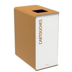 Rossignol - Borne de tri avec bac 65L CUBATRI - cartouches blanc/marron - marron métal 55876_0
