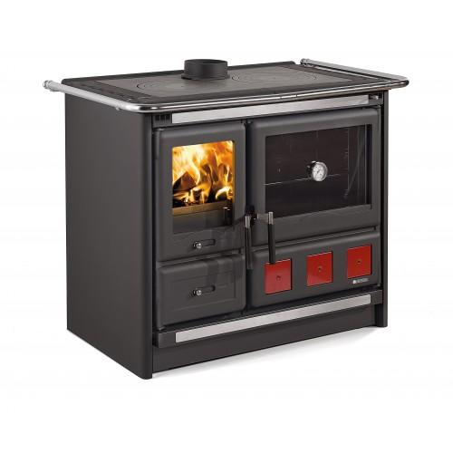 CUISINIÈRE À BOIS - NOIR - ROSA XXL MAIOLICA - 8,5 KW LA NORDICA EXTRAFLAME