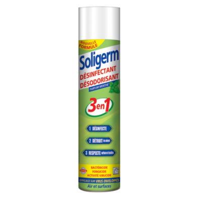 Désinfectant désodorisant Soligerm 3en1 menthe 750 ml_0