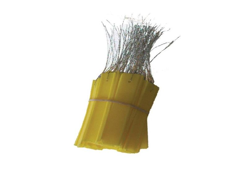 Étiquettes PVC à suspendre - Jaune 100 x 18 mm - Souple, indéchirable et perforation renforcée_0