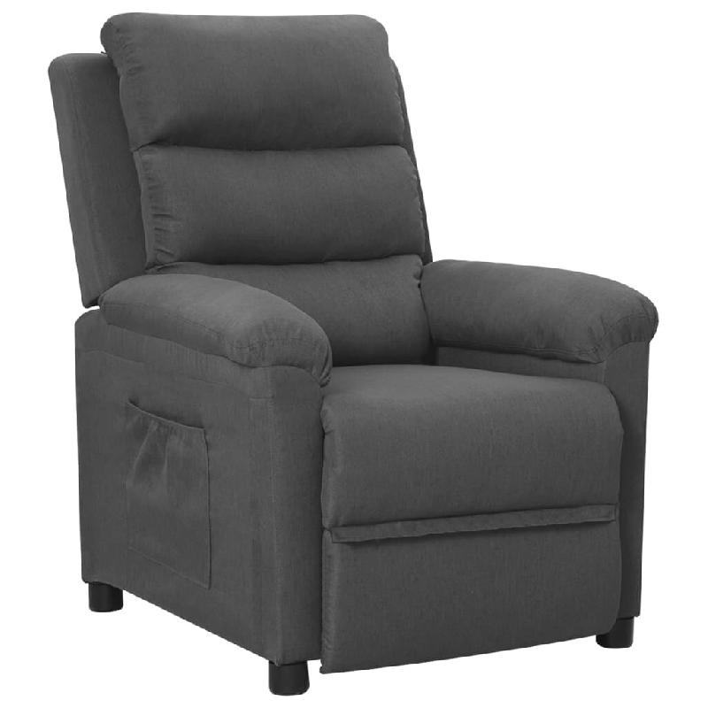 Fauteuil inclinable Gris foncé Tissu Modèle Zervellaix - 342340_0