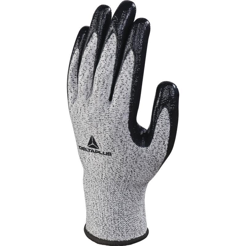 Gants anti-coupure tricot ECONOCUT - paume enduite nitrile - jauge 13 - lot de 3 paires - référence VECUT33G3_0