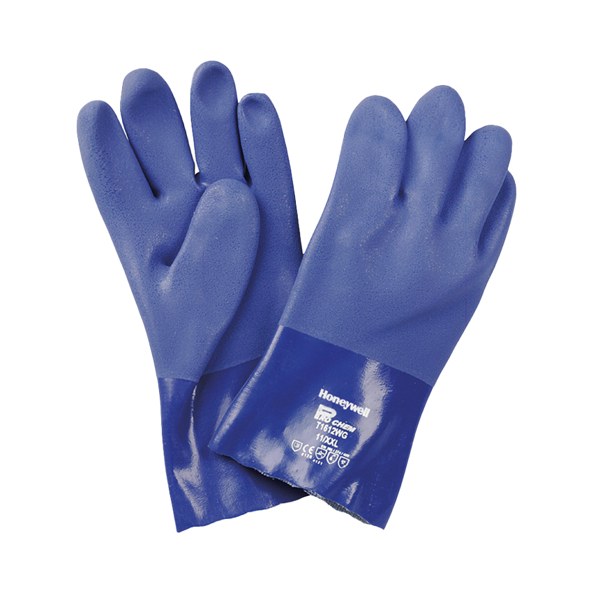 Gants de protection chimique en PVC ProChem-T1612WG - doublés coton, longueur 30 cm - PMPVC360-T08 - Réf T1612WG - Honeywell_0