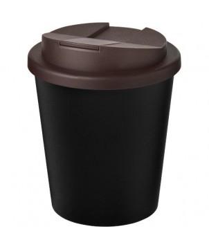 GOBELET RECYCLÉ AMERICANO ESPRESSO ECO DE 250 ML AVEC COUVERCLE ANTI-DÉVERSEMENT - MARRON - MUGS PUBLICITAIRES
