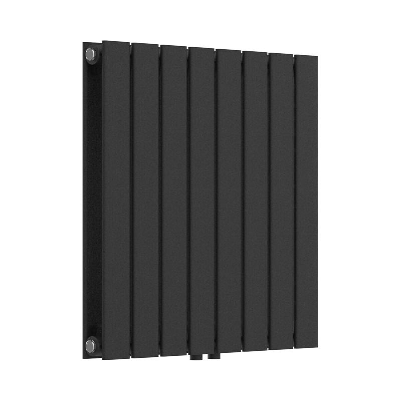 Helloshop26 - Radiateur à panneaux design double 809 watts acier 60 x 60 cm noir 03_0010486 - noir acier 3000225245160_0
