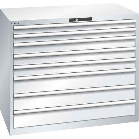 LISTA - ARMOIRE À TIROIRS (HXLXP) 100 X 119,3 X 72,5CM KEY LOCK R7035