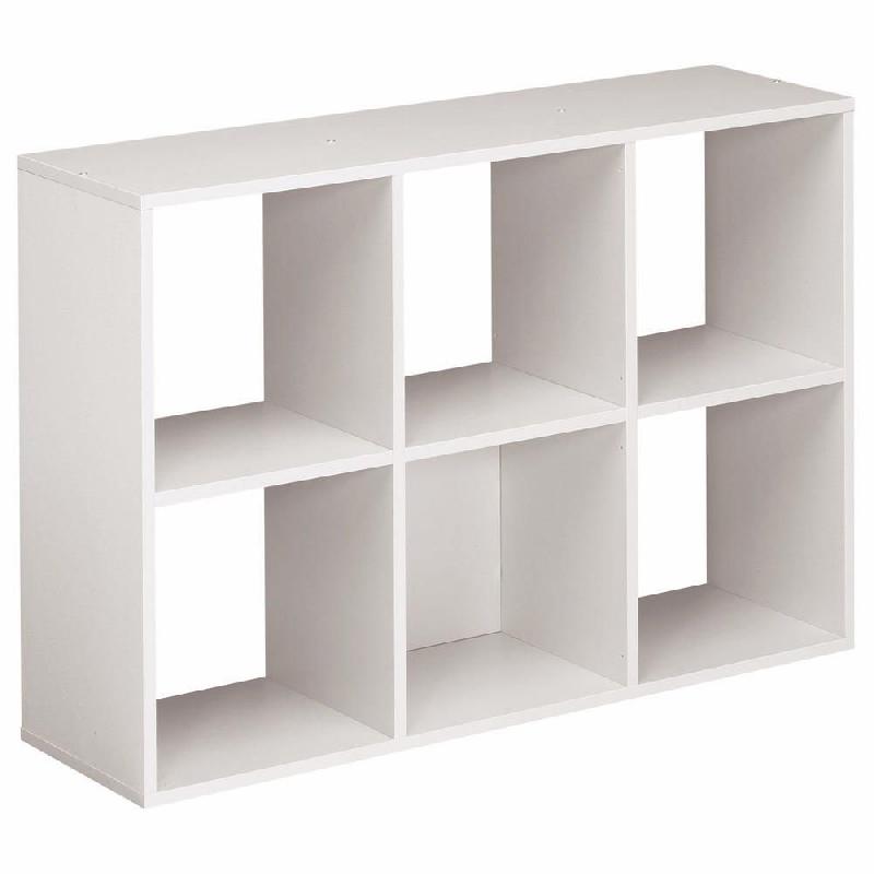 MODULE BIBLIOTHEQUE MULTICASES COLOR - 6 CASES - ALUMINIUM