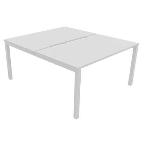 MULTIPOSTE DÉPART L140 X P163 - ECHANCRURE PIED ARCHE BLANC - BURONOMIC