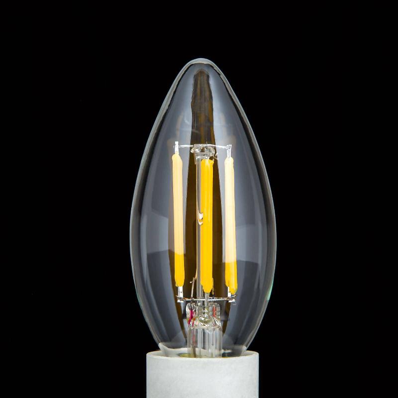 ORION AMPOULE LED FILAMENT E14 C35 CLAIRE 6W 827 720LM À INTENSITÉ VARIABLE