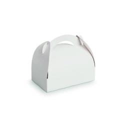 Packnwood FHC - Boîte pâtissière blanche avec anse 18x16x16 cm en carton recyclable - Lot de 50 - 209BPA1816_0