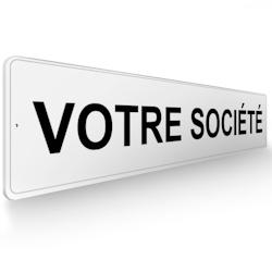 Panneau de signalisation pour parking Personnalisable société  -  48 x 10 cm DECOHO - blanc 3701563934999_0