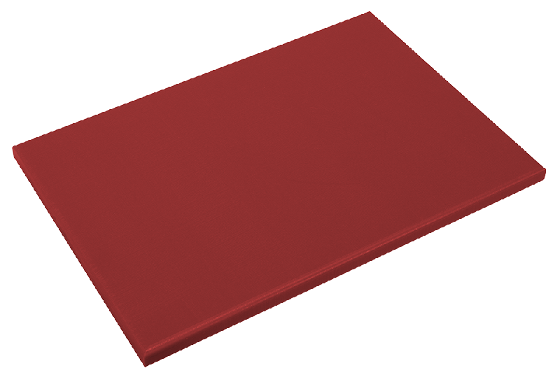 PLAQUE DE DÉCOUPE EN POLYÉTHYLÈNE ROUGE P500