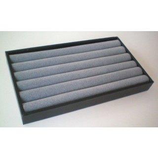 PLATEAU À SILLONS POUR PRÉSENTATION BAGUES - 17 X 10 X 2.5 CM