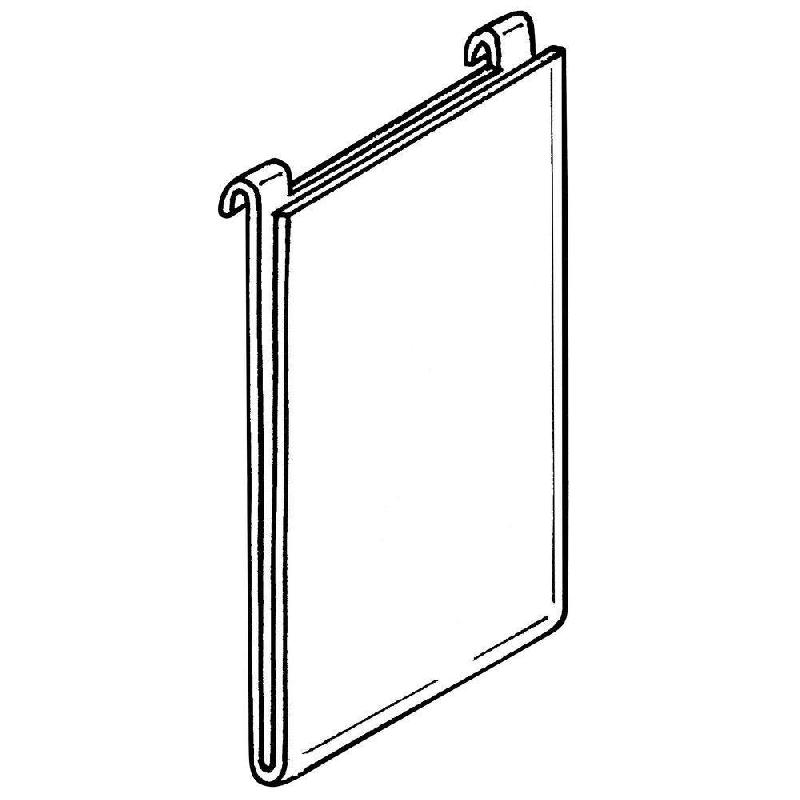 Porte affiche grille A4 vertical - Dimensions A4 - Matière PET 1.5mm - Transparent_0
