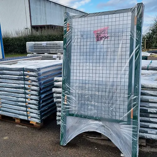 Portillon grillagé - 2m, Gris_0