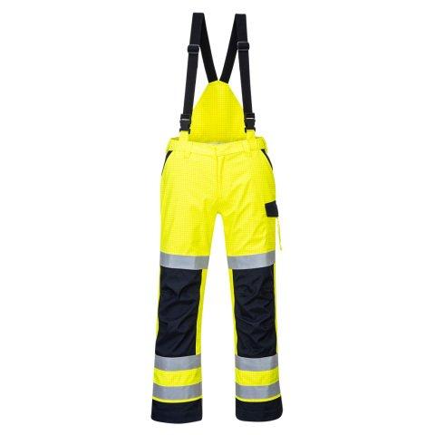PORTWEST MV71 PANTALON DE PLUIE MULTI NORMES ARC ÉLECTRIQUE JAUNE/MARINE - TAILLE XL - STANDARD