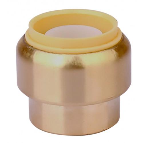RACCORD BOUCHON - LAITON - DIAMÈTRE 20 - TOUTUB BOUTTÉ