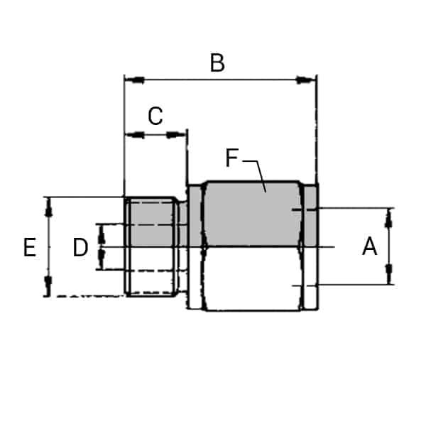 Raccord femelle weo plug-in - mâle BSPP cylindrique forme B - 10 , 38.4 , 12 , 4.5 , 20 , 1/4'_0