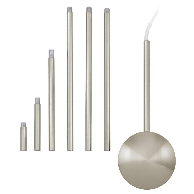 EGLO RALLONGE DE PASSE CÂBLE, NICKEL MAT