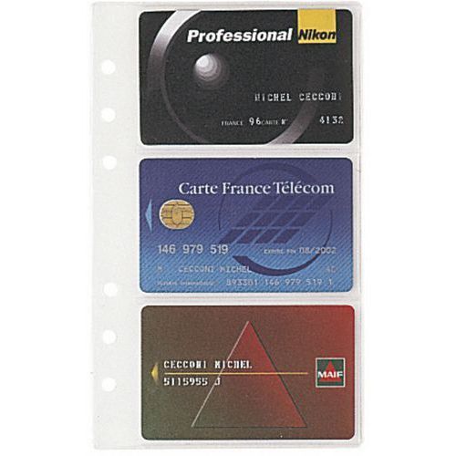 RECHARGE EXATIME 17 POCHETTES PORTE CARTES - EXACOMPTA