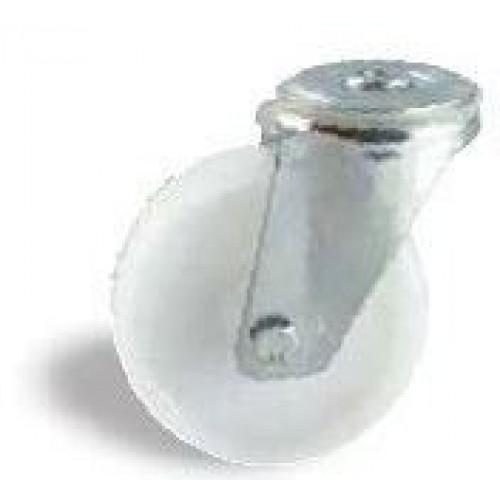 ROULETTE PIVOTANTE À ŒIL - LARGEUR DE BANDE 34 MM - ROULEMENTS À BILLES AVL