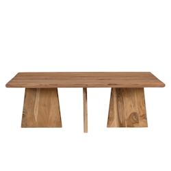 SIT Möbel Table basse 130 x 70 cm | Rectangulaire | Acacia massif naturel | L 130 x P 70 x H 45 cm - beige 14680-01_0