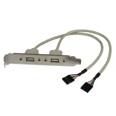 StarTech Adaptateur de plaque femelle 2 ports USB A - Cble_0