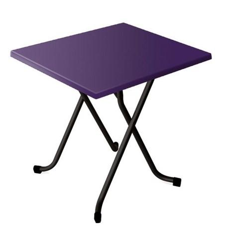 TABLE DE TERRASSE CARRÉE ALSACE VIOLET 60 X 60 CM