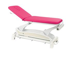 Table de massage électrique luxe C-3533M64 - réglable en hauteur, avec roulettes escamotables et cavité faciale_0