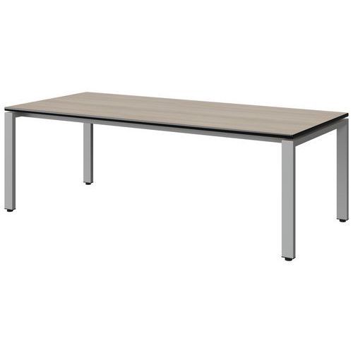 TABLE MALIBU 180X80 T3 SOUDÉ ST ANTIB ACACIA/NOIR GRIS 9006