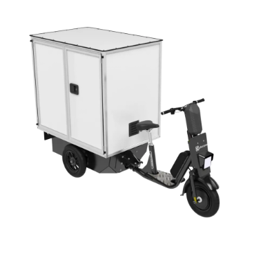 Triporteur électrique Cobrane A1 XL - Caisson cargo 1m³ - Charge jusqu'à 150kg et remorque 200kg_0