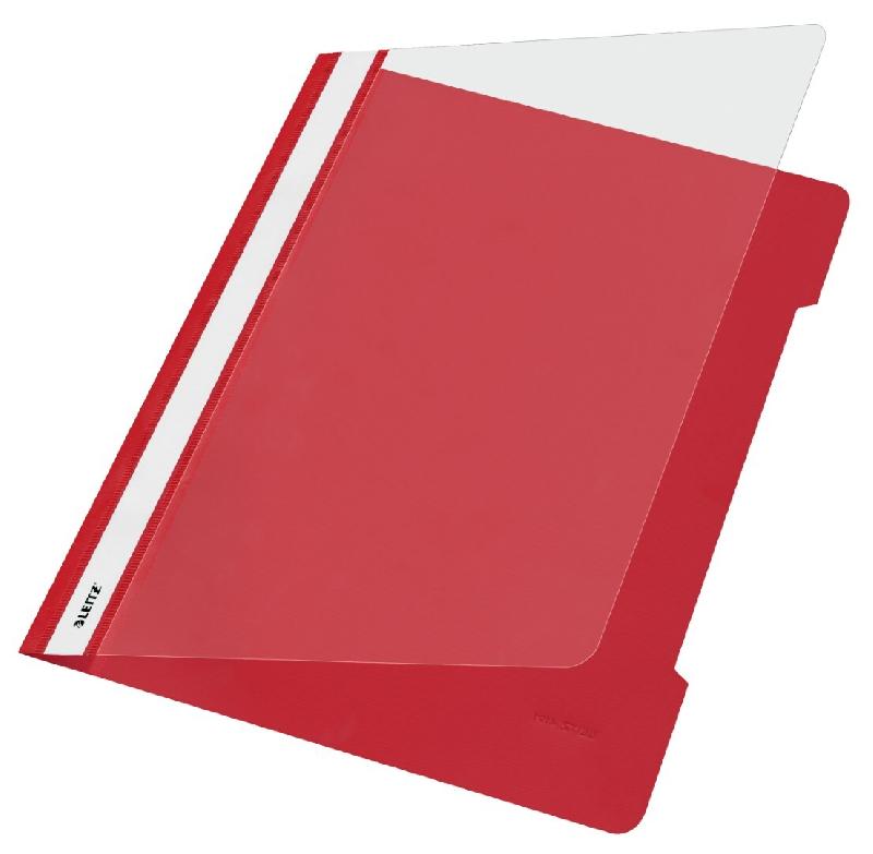Trieur LEITZ Couvercle transparent rouge (25 pièces - plastique) - rouge plastique polypropylène 41910125_0