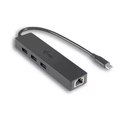 USB-C Slim Passive HUB 3 Port + Gigabit Ethernet Adapter_0
